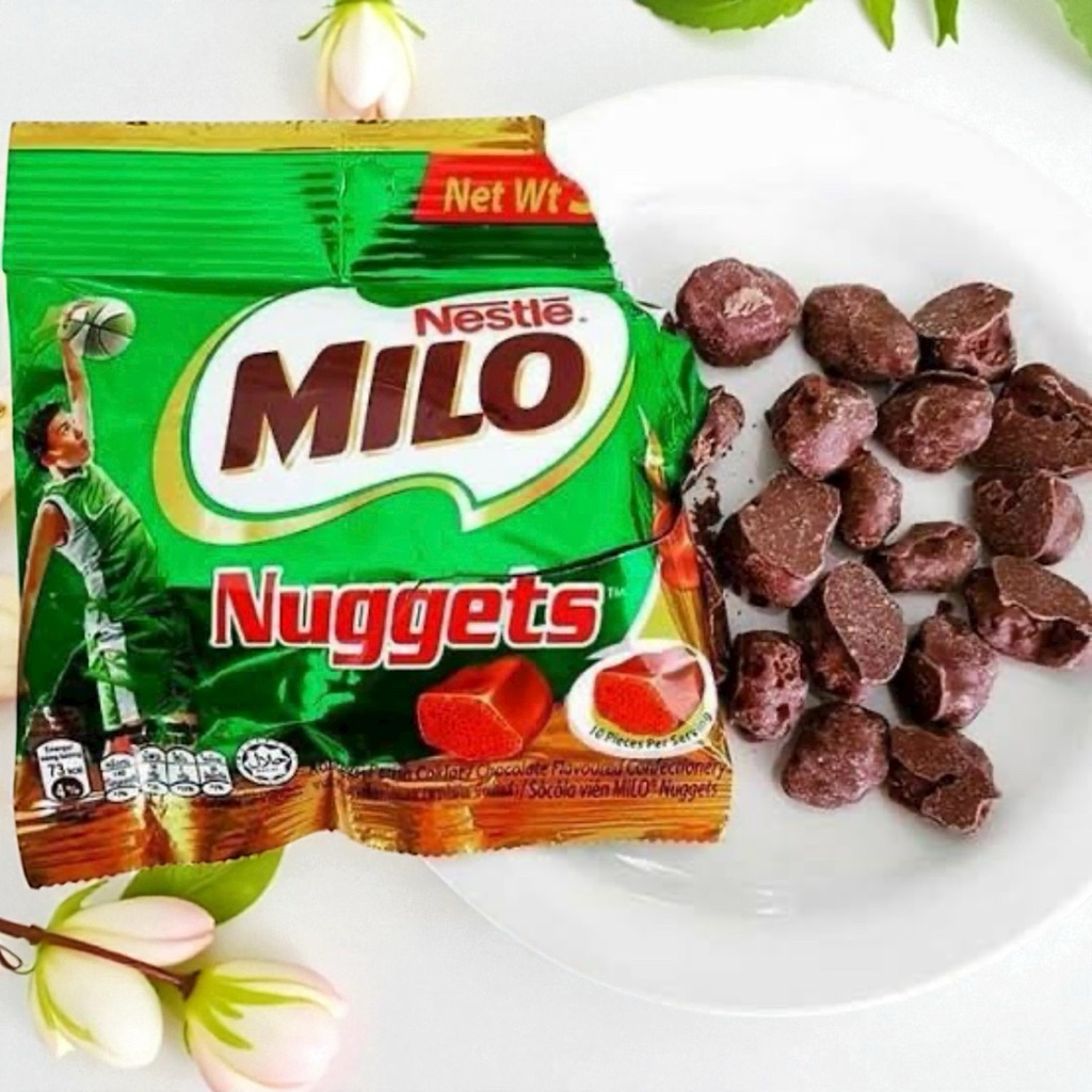 Milo Nuggets Malaysia Coklat Crunchy Original Snack Energi Nestle Halal Import