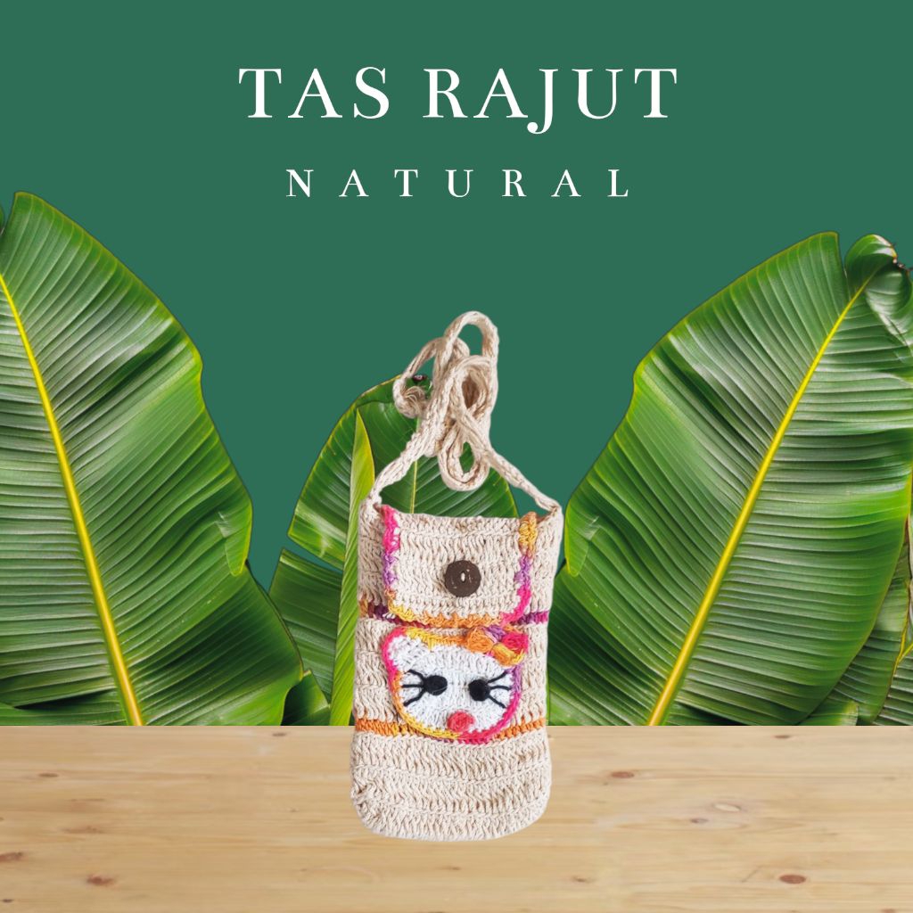 Tas Rajut Mini Selempang Motif Karakter – Handmade Lucu dan Unik