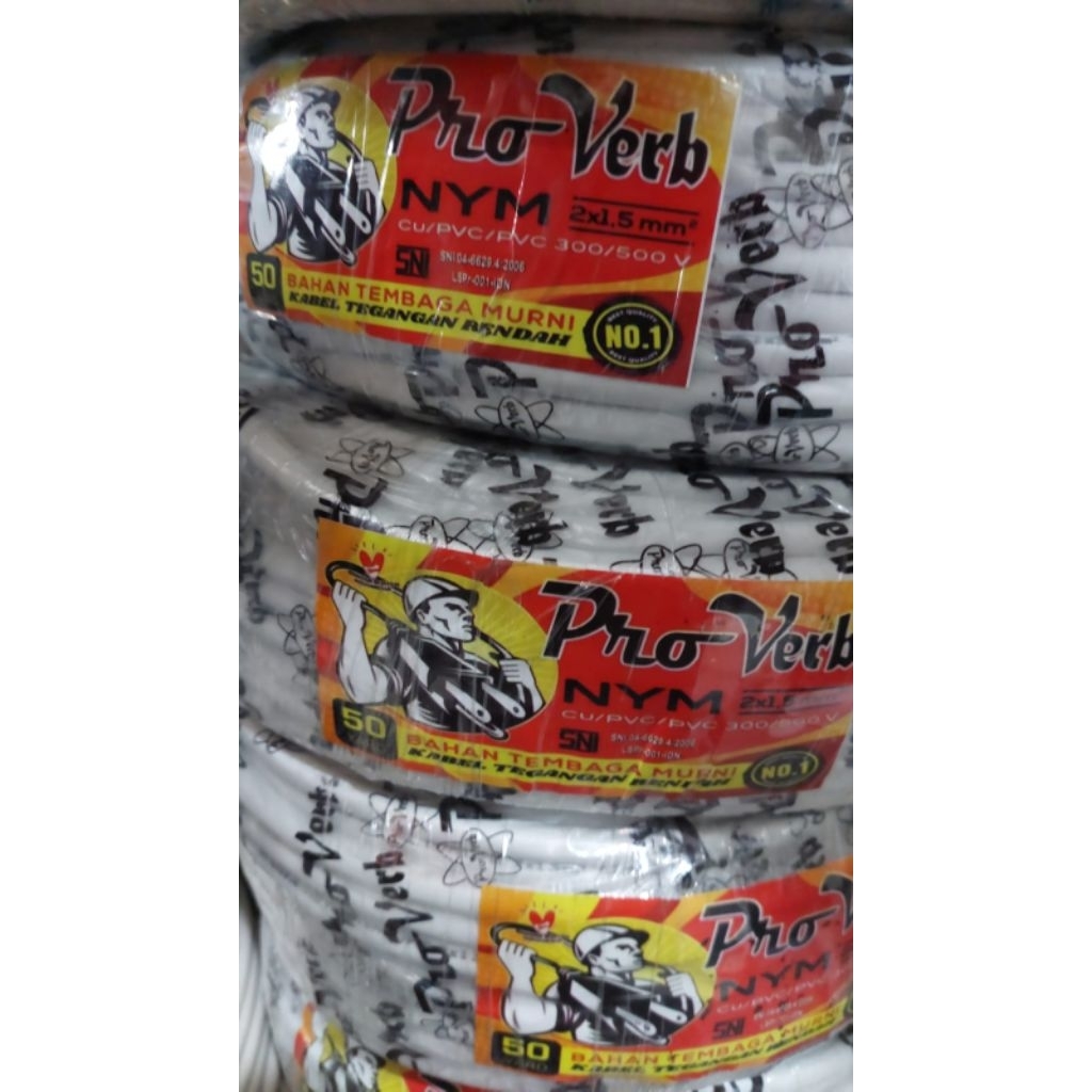 Kabel listrik (SNI) 2 x 1.5