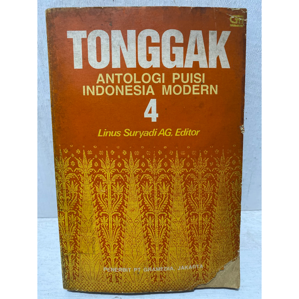Buku Original TONGGAK ANTOLOGI PUISI INDONESIA MODERN - LINUS SURYADI AG.