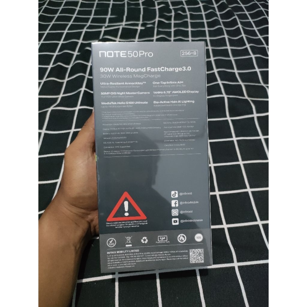 Infinix note 50 pro 8+8/256gb kondisi new/baru spek paling bagus dikelas nya