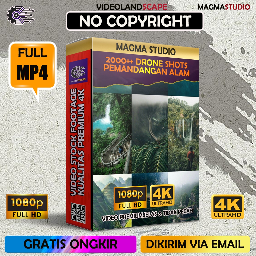 2000++ (4K) PEMANDANGAN (DRONE SHOTS) Footage | Cocok Untuk Konten Relaksasi dan MEDITASI