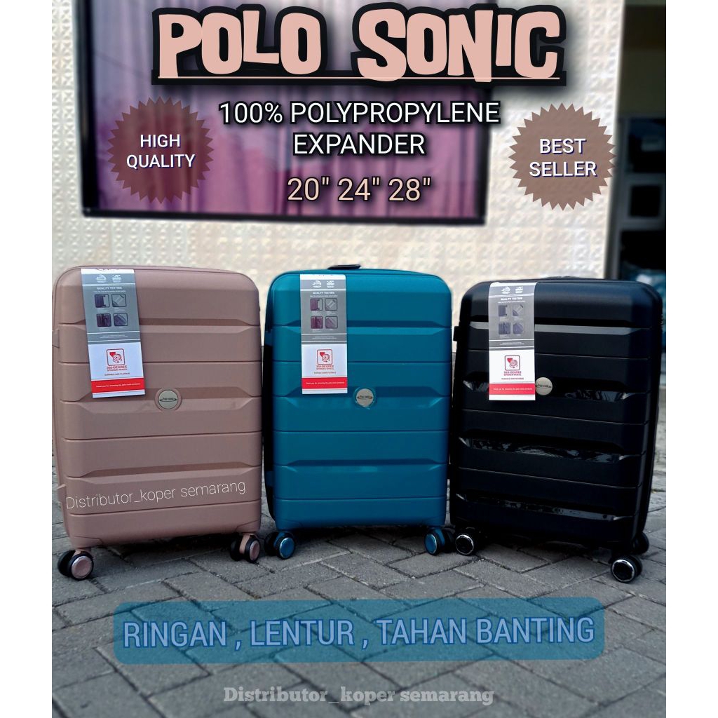 Koper Importir PP Polypropylene 100% Material , Berkualitas Super Tinggi Anti Pecah TSA LOCK DOUBLE 