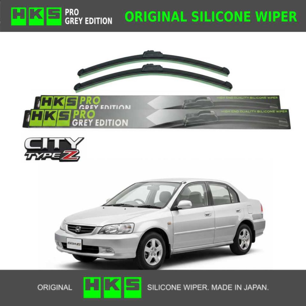 Wiper Honda City Type Z HKS PRO Silicone Frameless – Wiper Silikon Premium Anti Gores