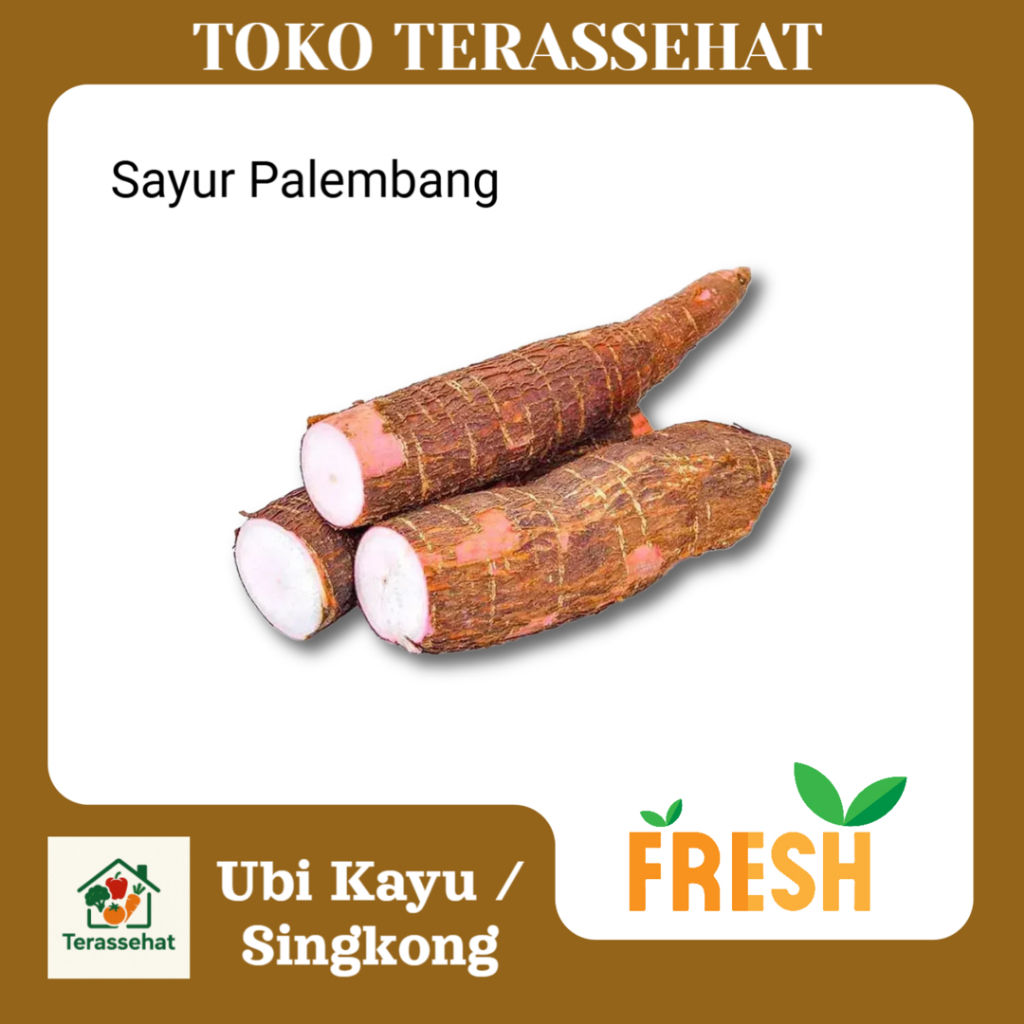Ubi Kayu / Singkong Per Kilo - Toko Sayuran Segar Murah Terdekat Palembang