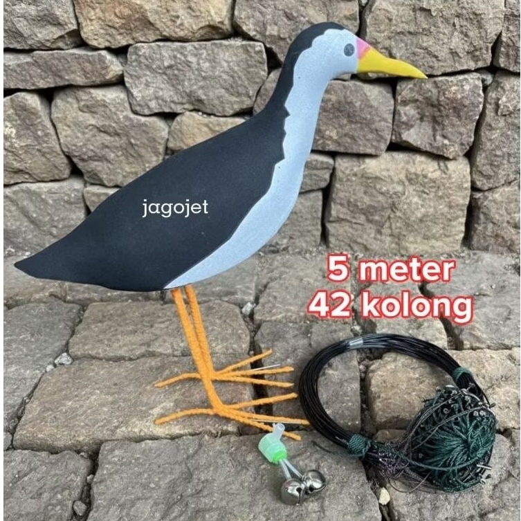 Patung & Tali racik jebakan burung ruak ruak