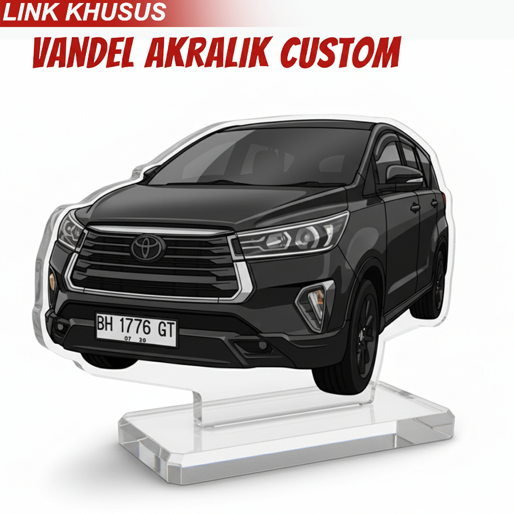 VANDEL AKRILIK HIASAN DASBORD MOBIL KHUSUS CUSTOM bisa pake foto mobil sendiri Eksklusif Merchandise