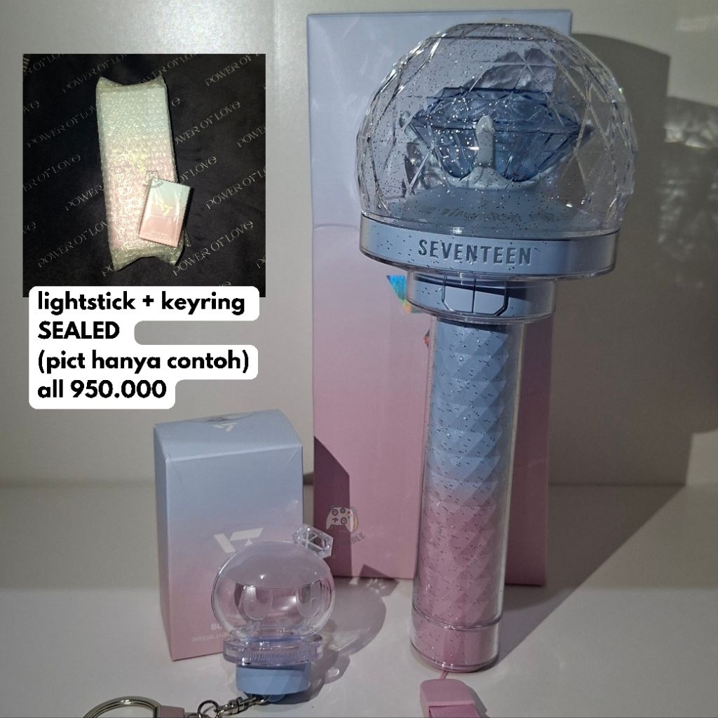 [sealed] lightstick seventeen caratbong special anniversary 10th + keyring bongbongee