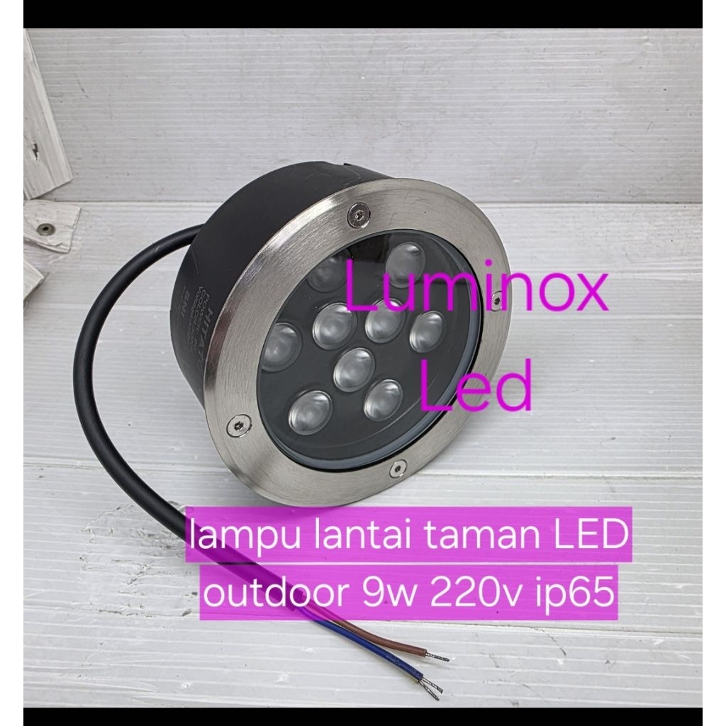 lampu lantai outdoor smd 9mata 9w 9watt 220v / inground uplight led outdoor 9w 9watt 220volt
