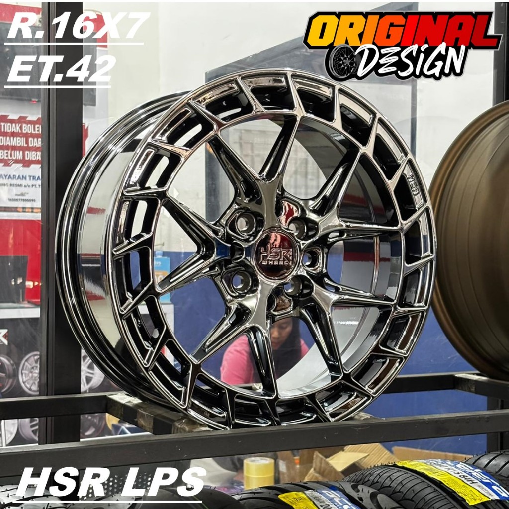 Velg Racing R16 Black Chrome 4 Pcs PCD 4x100/4X114,3 HSR LPS RING 16