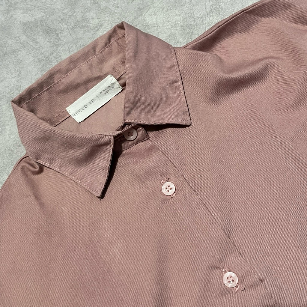 Heclo Kemeja Pink Oversized