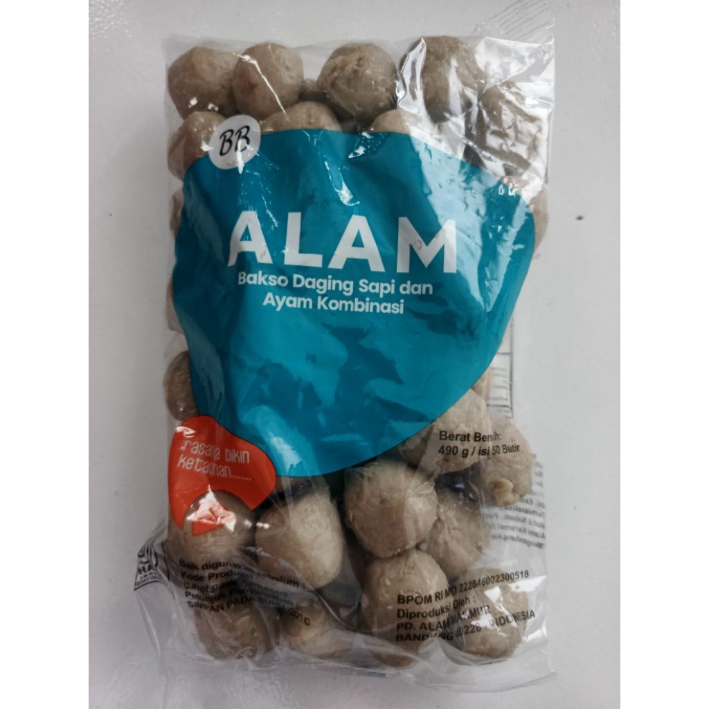 BASO ALAM BB ISI 50 BAKSO DAGING SAPI DAN AYAM KOMBINASI