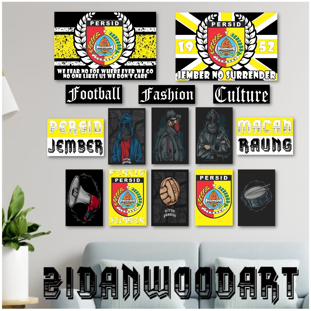 PERSID JEMBER ZWA_POSTER / HIASAN DINDING / SEPAK BOLA / FOOTBALL / AESTETHIC