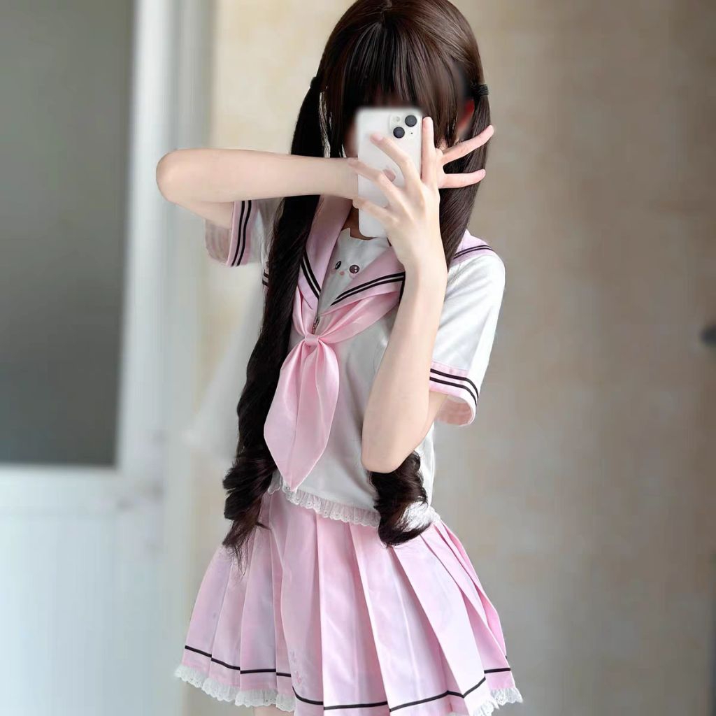 seifuku - seifuku sailor pink kawai cat terbaru