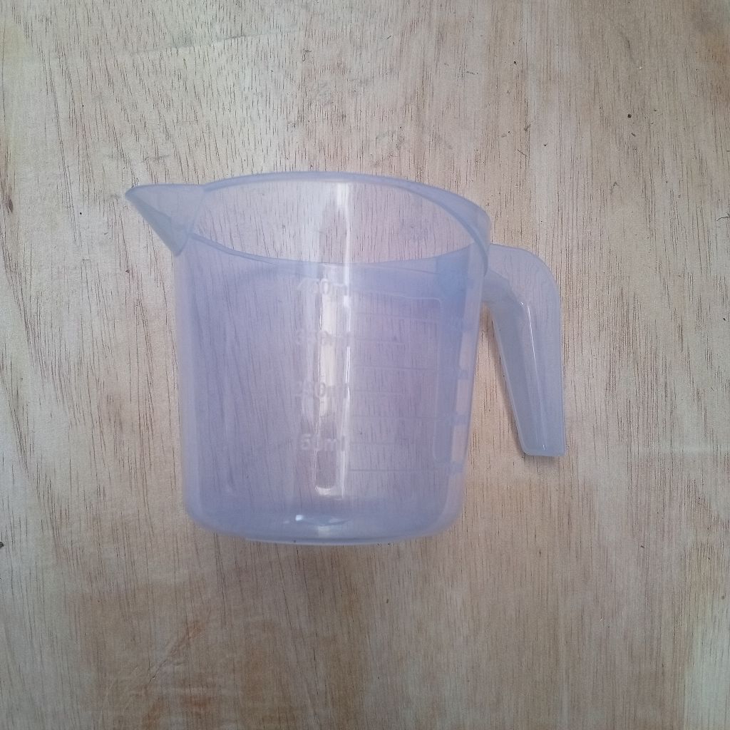 Gelas ukur 500 ml material bahan plastik foodgrade