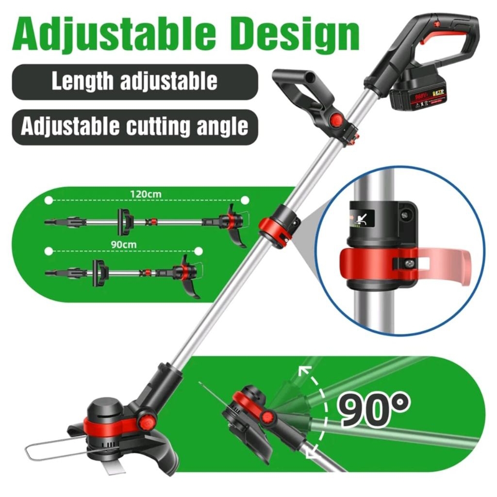 IRONHOOF mesin potong rumput 48 vol /mesin potong rumput listrik batrai
