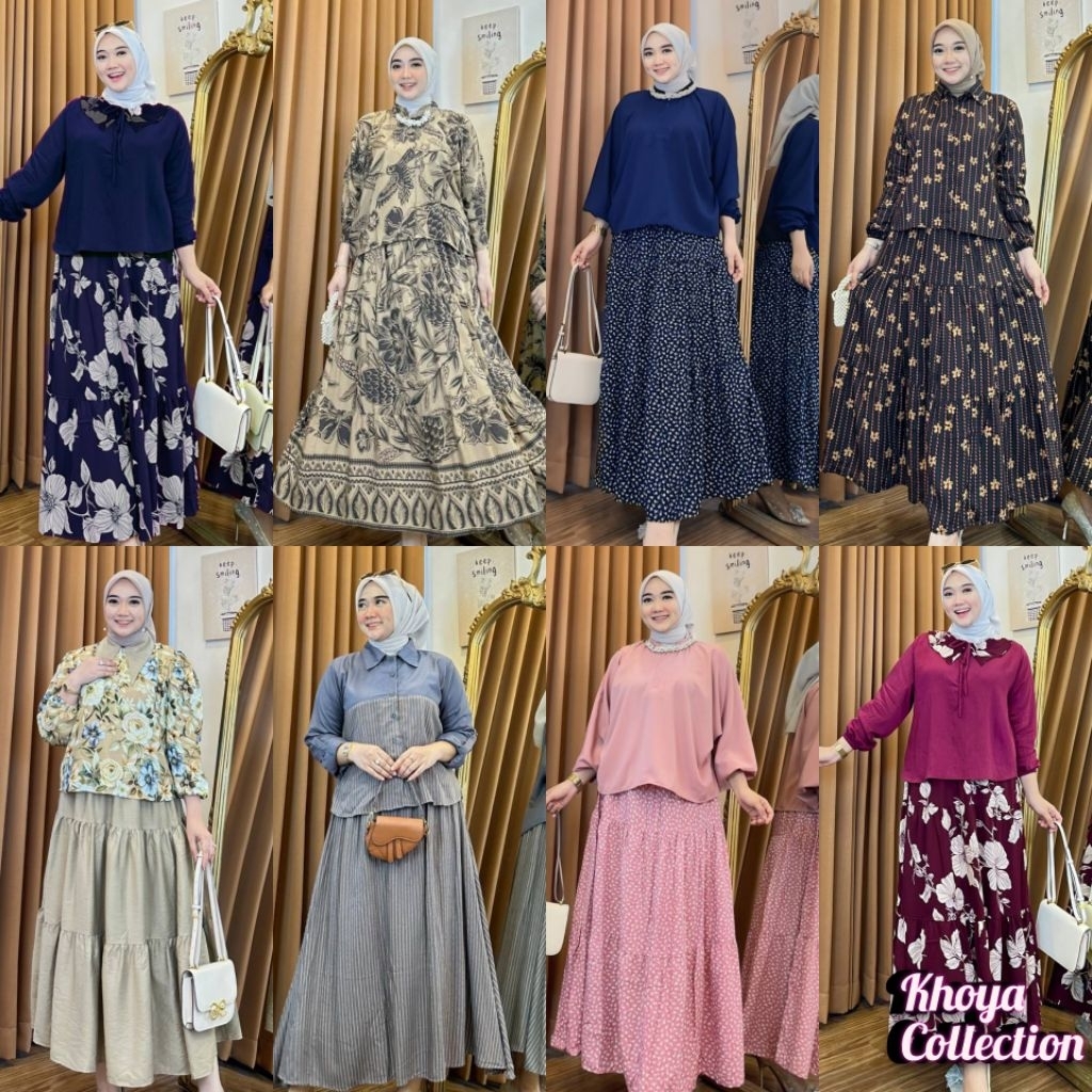 SET ROK WANITA TERBARU KEKINIAN/SET ROK WANITA KONDANGAN/SET ROK WANITA TERBARU 2025/SET ROK WANITA/