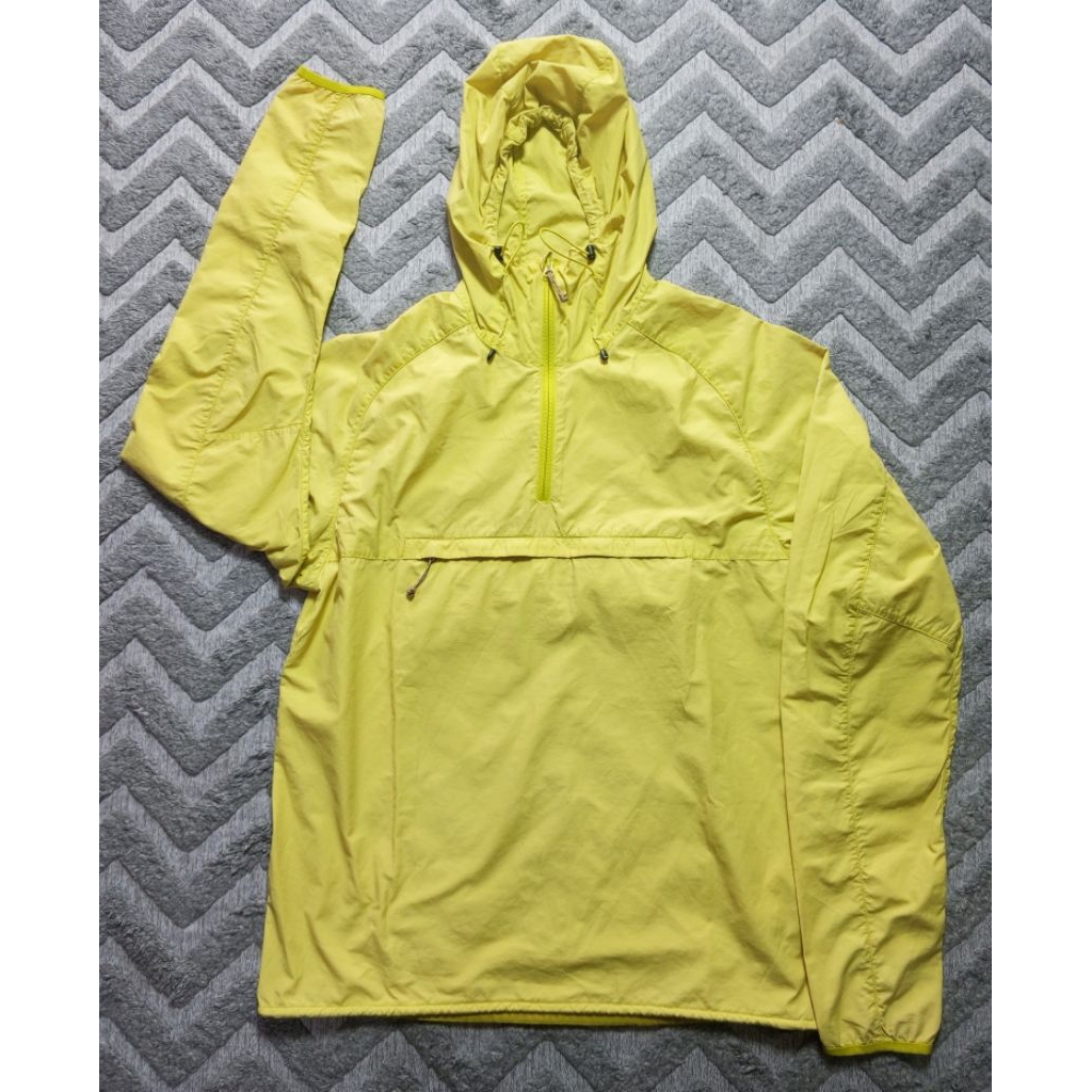 Jaket fjallraven big logo high cost Hoodie kuning hijau windbreaker outdoor unisex