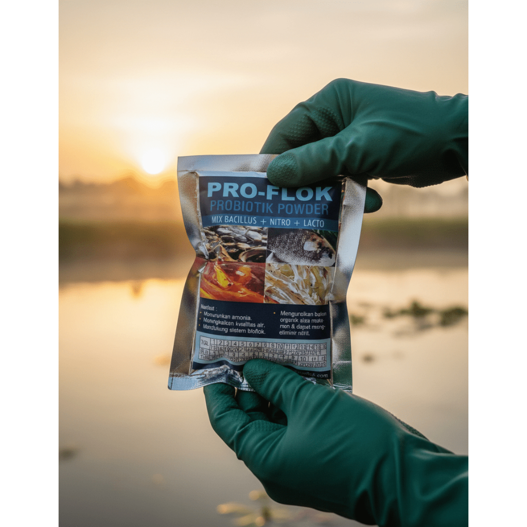 Proflok Probiotik Ikan Bioflok – Bikin Air Kolam Jernih & Ikan Cepat Besar