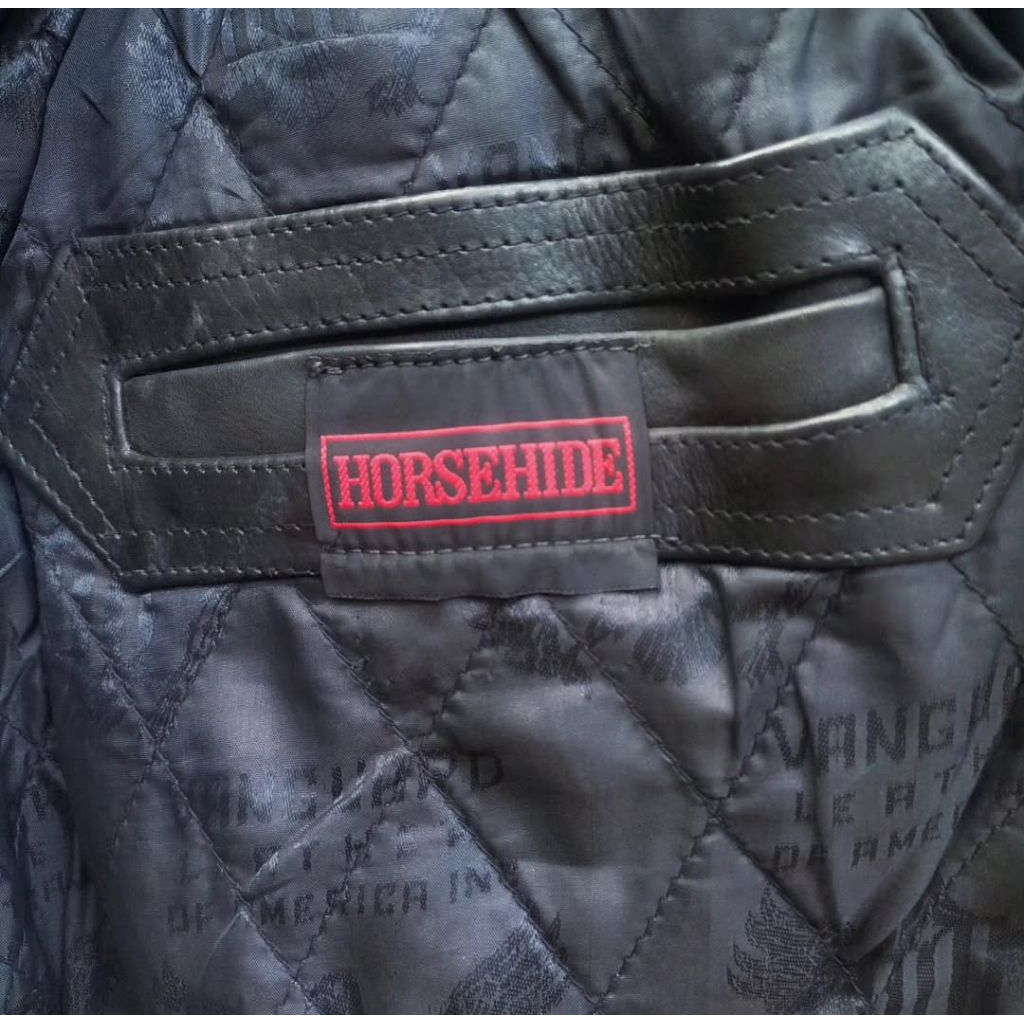 NWOT Vanguard Horsehide Leather Biker Jacket X Jaket Kulit Asli Harley Davidson RBC Vanson Aero Leat