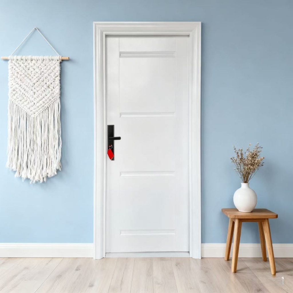 ZW - ( Pintu baja A043) Pintu kamar / Full set pintu utama / (Daun Pintu + Handel + Engsel + Kusen +