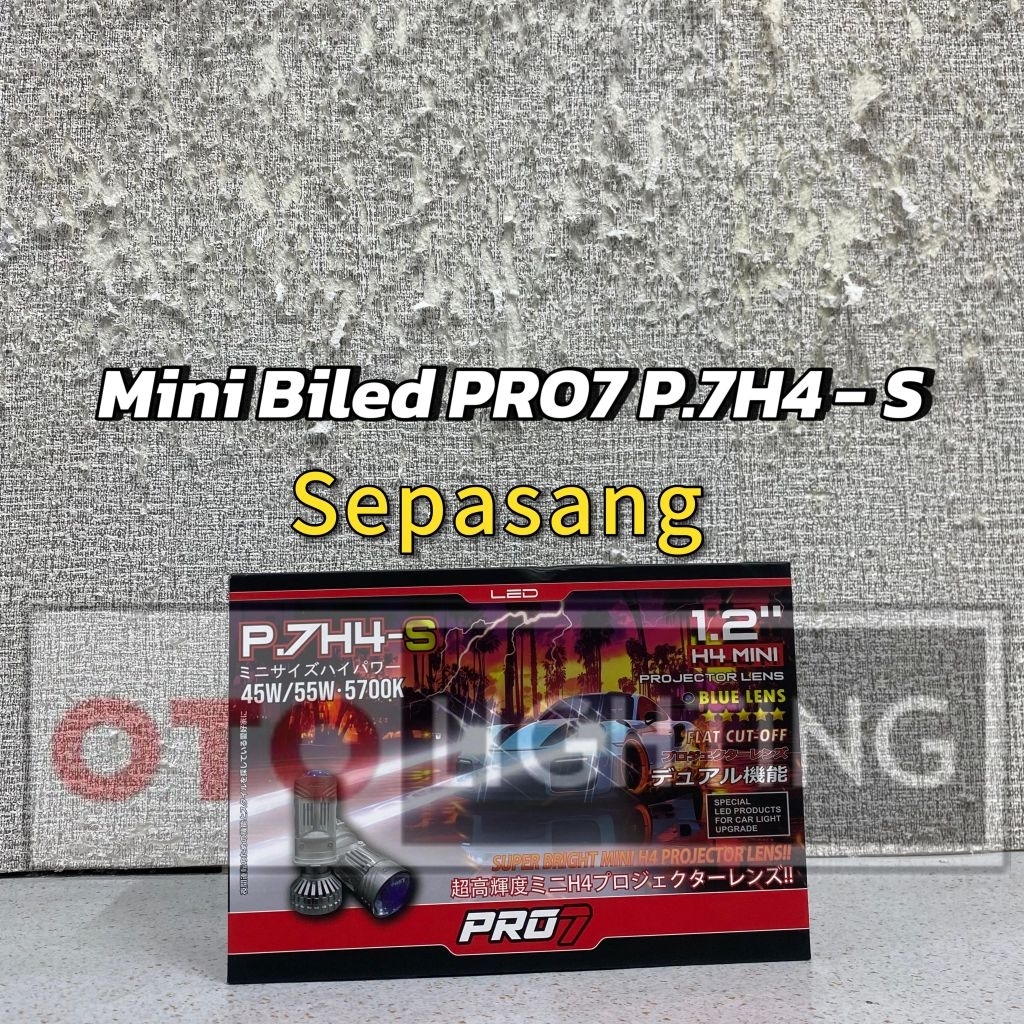Mini Projector Biled PRO7 P7H4-S | PNP H4 | Sepasang