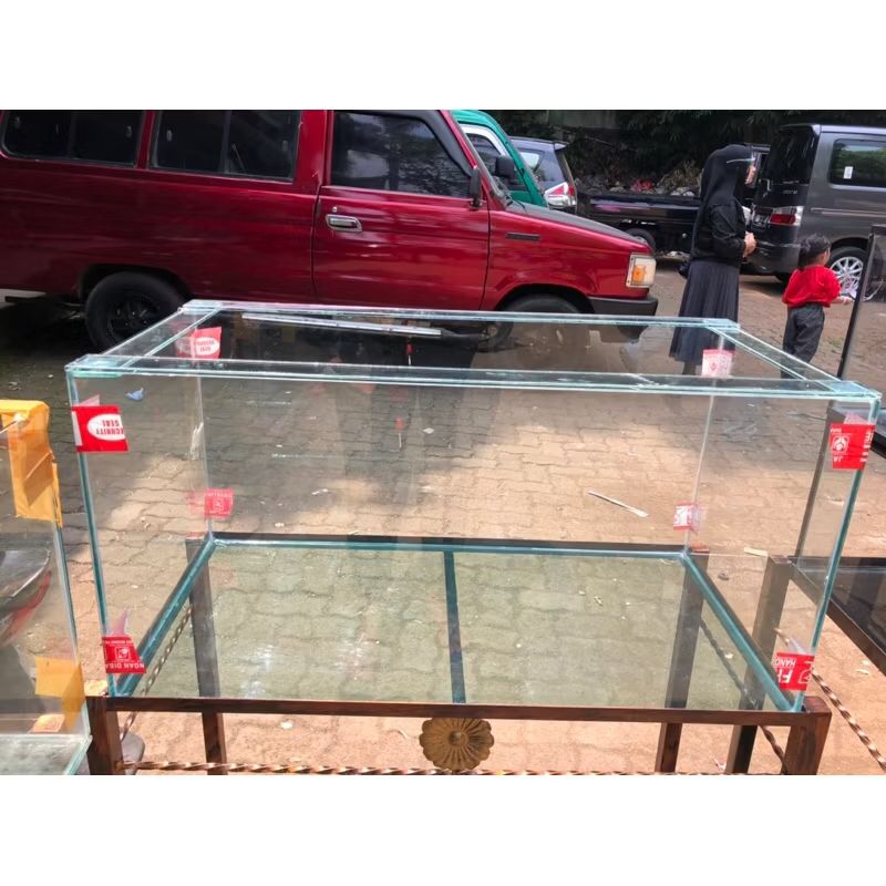 Aquarium kaca 80 x 40 x 40cm