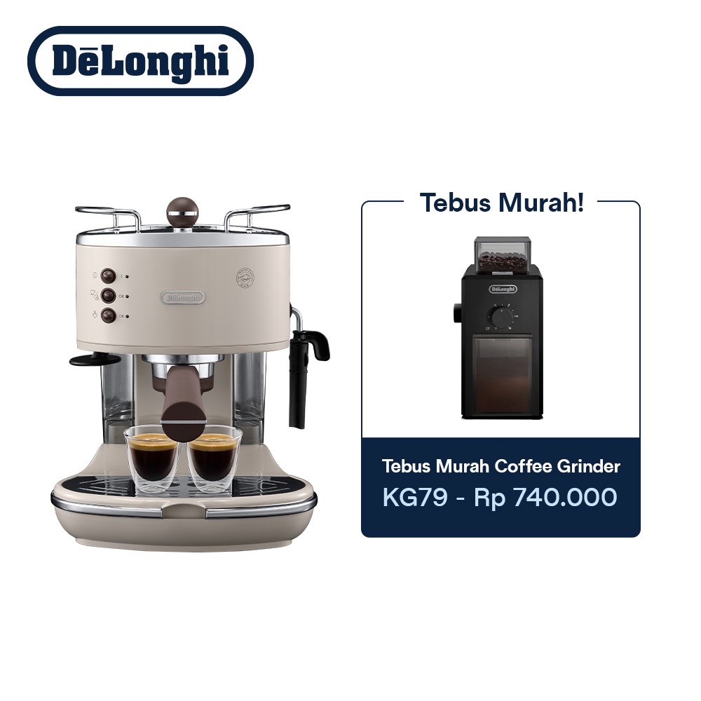 DeLonghi Icona Vintage ECOV311 Pump Driven Espresso Coffee Machine - Mesin Kopi Espresso