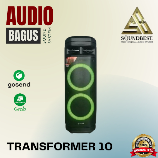 SOUNDBEST TRANSFORMER 10 / TRANSFORMER10 Spk Bluetooth 10 x 2 ORIGINAL
