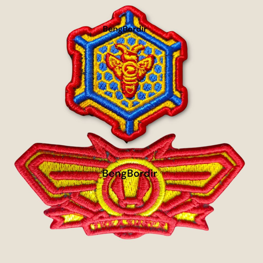 Atribut Keuangan Polri Bordir Timbul 3d