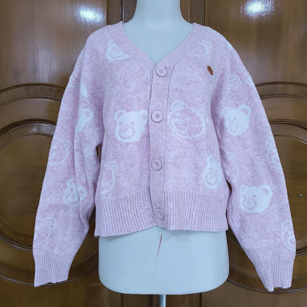 kardigan sweater Chocoolate gambar beruang