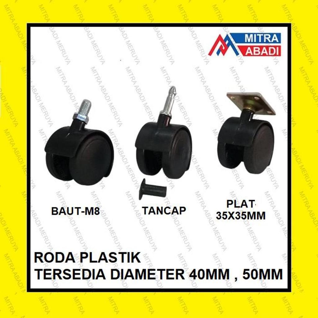 Roda Kursi Kantor Model Baut Castor Caster Roda 40 mm
