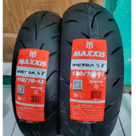 PAKET BAN LUAR DEPAN & BELAKANG NMAX OLD/NEW MAXXIS VICTRA ST (110/70-13 & 130/70-13) FREE PENTIL
