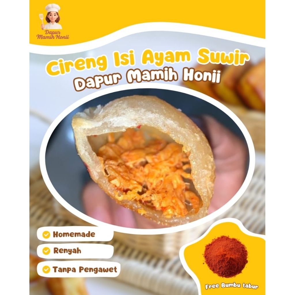 Cireng Isi Ayam suwir 10pcs Dapur Mamih