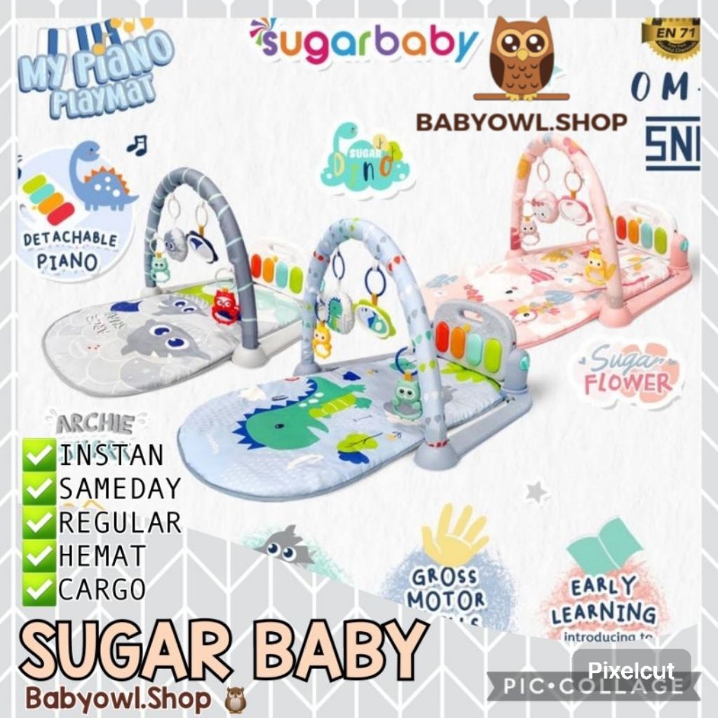 [B] PIANO PLAYMAT SUGAR BABY // PIANOMATE SUGAR BABY // ALAS MAIN BAYI // MATRAS MAIN BAYI