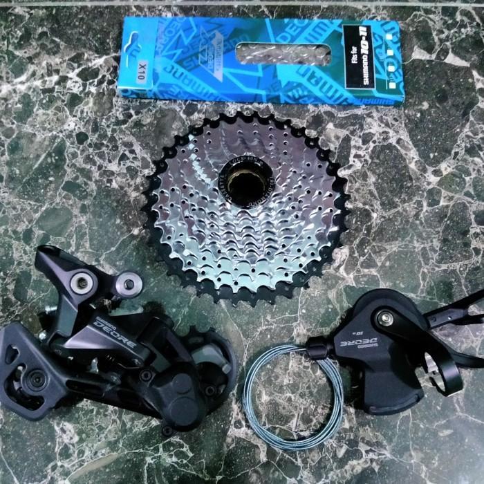 Groupset Shimano Deore M5120 M4100 11 Speed Ulir Drat MTB Federal Commuter Sepeda Lipat Roadbike