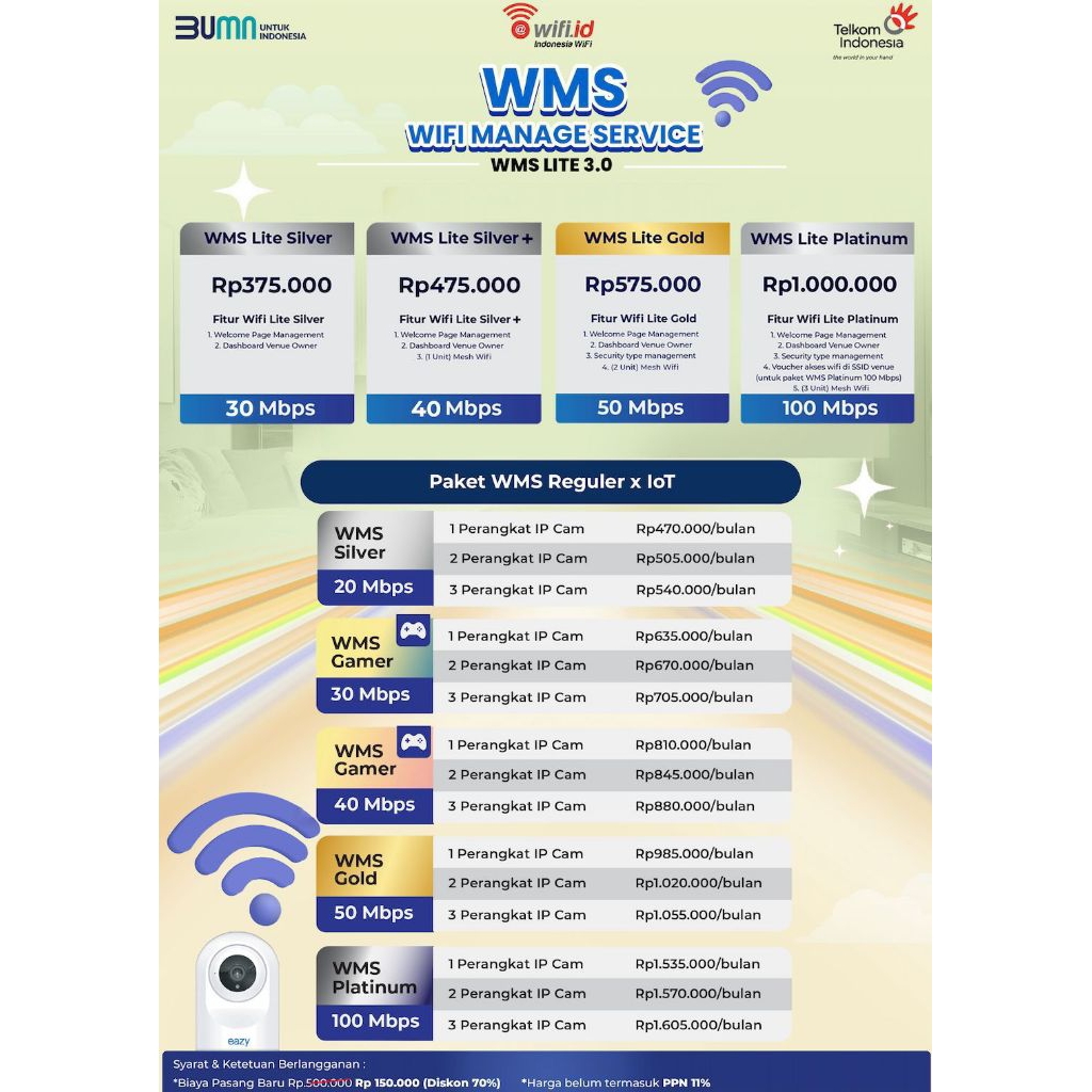 Wifi WMS unlimetid