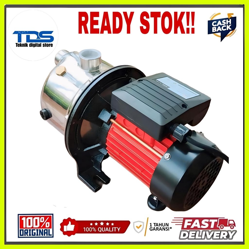MAXPUMP SJ-60S Mesin Pompa Air Semi Jet Pompa JET PUMP Sumur Dalam Stainless Steel alat sedot air Po