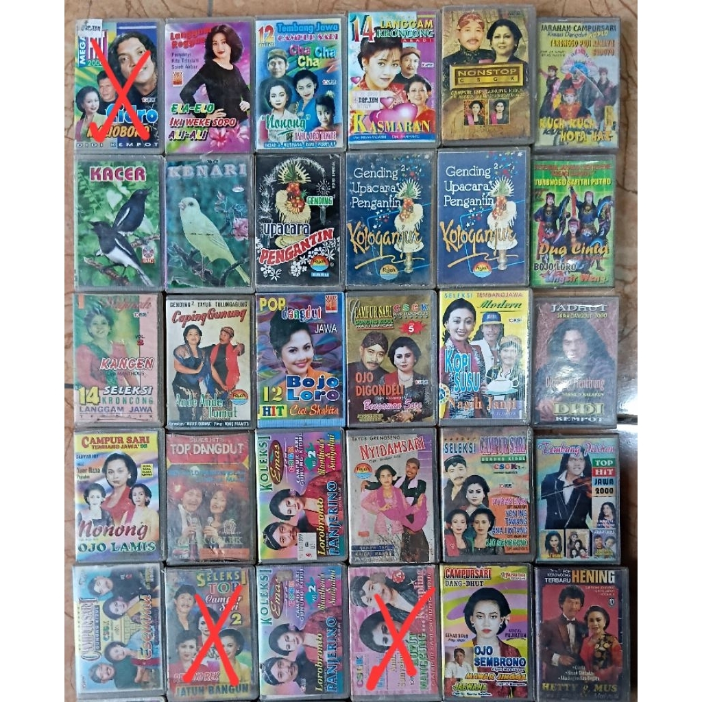 Kaset pita lagu2 tembang jawa 11rb/kaset