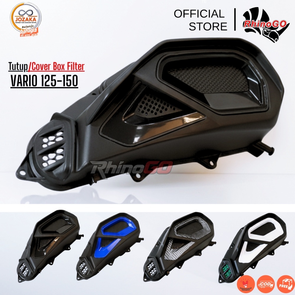 [RhinoGo]Cover Box Filter Udara Vario 125 150 Fi Esp techno Led kzr