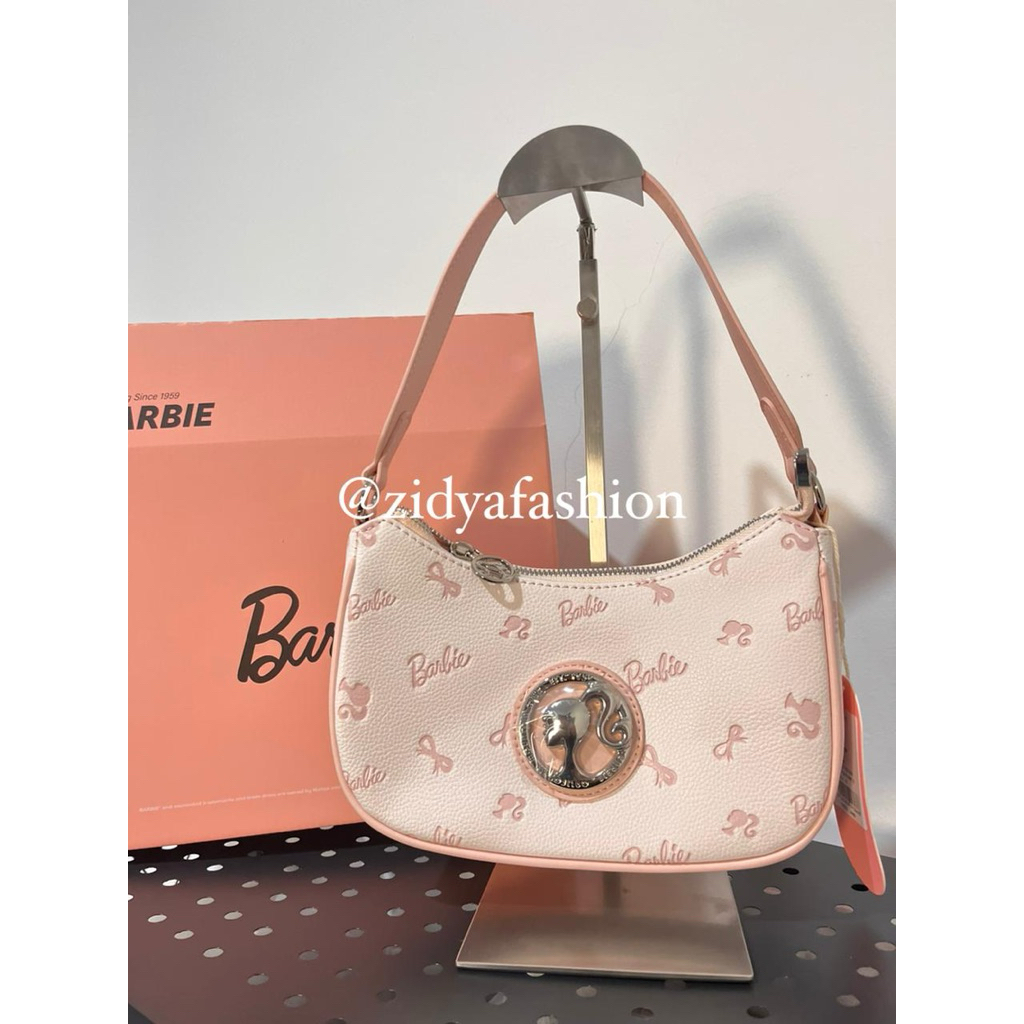 Tas Selempang Barbie Motif Pink Tas Bahu Wanita Mini Shoulder Bag