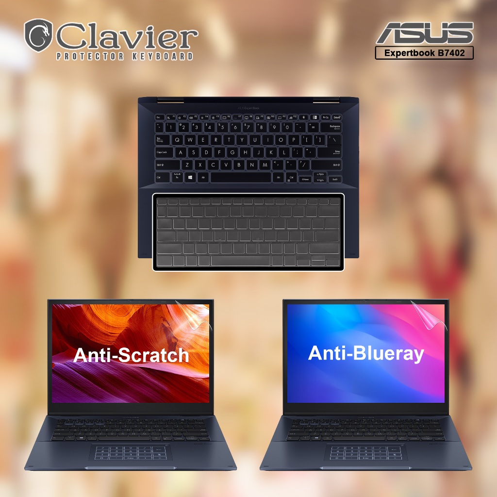 Screen Protector Anti Gores Cover Garskin Laptop Precut Custom Fit Kompatibel untuk Asus ExpertBook 