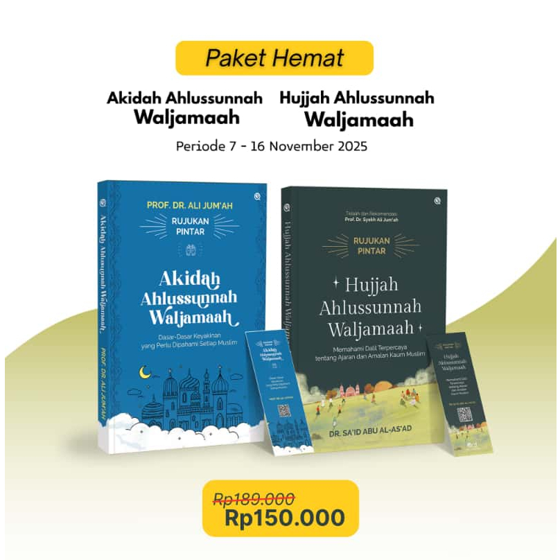 Paket Buku Akidah Ahlussunnah waljamaah+ Hujjah Ahlussunnah waljamaah - Qaf