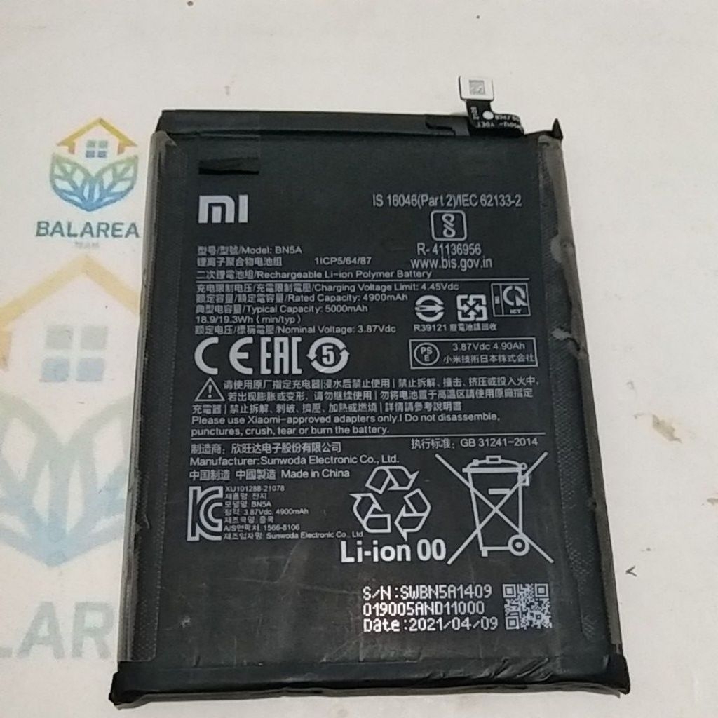 baterai Poco M3 Pro 5G Original Copotan