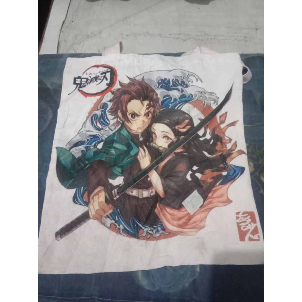 Tote Bag Tanjiro dan Nezuko from Anime Demon Slayer