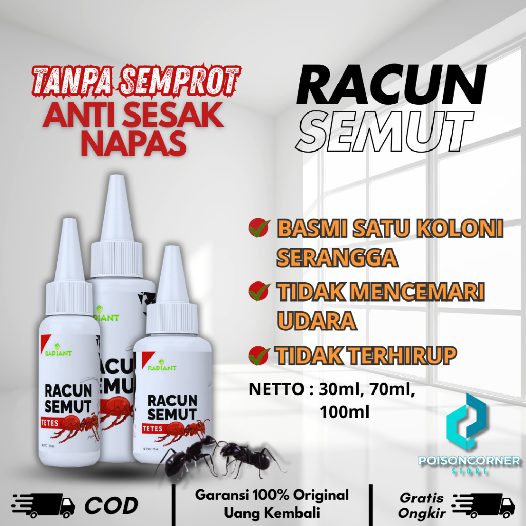 RACUN PEMBASMI SEMUT SUPER AMPUH OBAT RACUN ANTI SEMUT PENGUSIR SEMUT MERAH SEMUT RANGRANG PEMBASMI