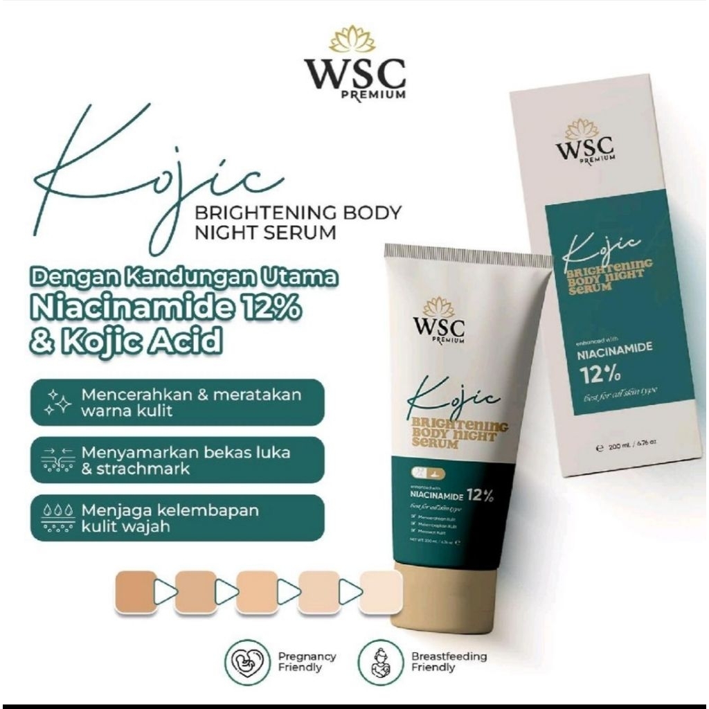 Niacinamide 12% KOJIK BODY Night serum night Niacinamide 12%  WSC premium/ precious skin alpha arbut
