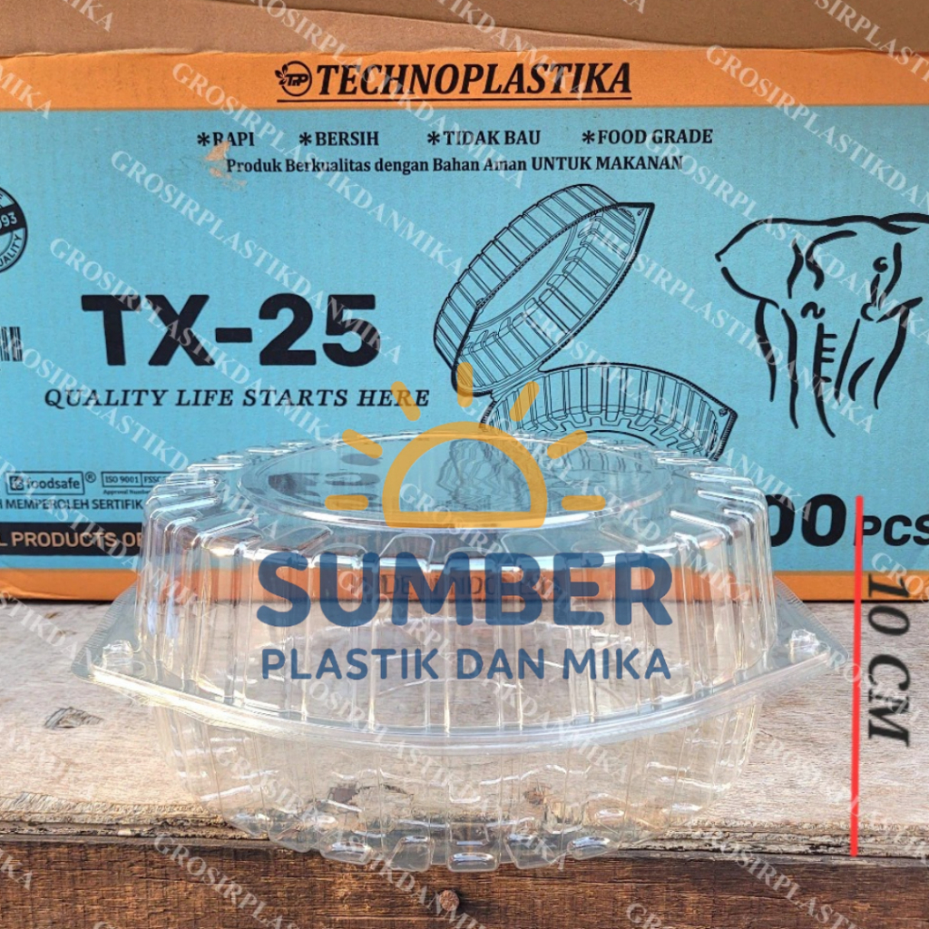[10pcs] Mika Bolu Bulat Sifon 25cm / Mika Sifon 25cm / Mika Bolu TX25