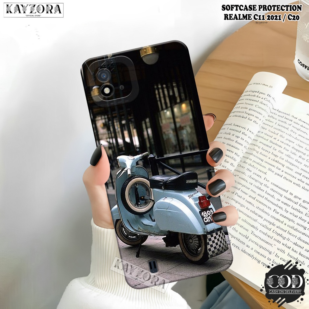 Case REALME C11 2021 / C20 Terbaru - Fashion Case Vespa - Casing REALME C11 2021 / C20 - Silikon Pro