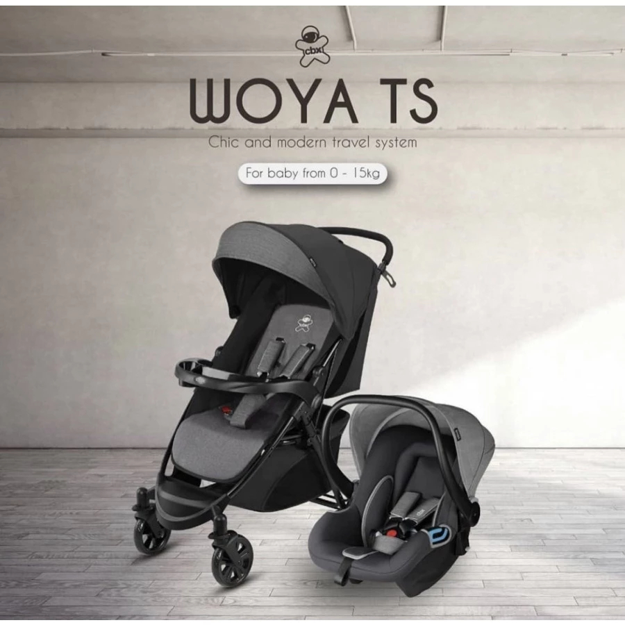 Katella Stroller CBX Woya TS Travel System Kereta Dorong Bayi + Carseat